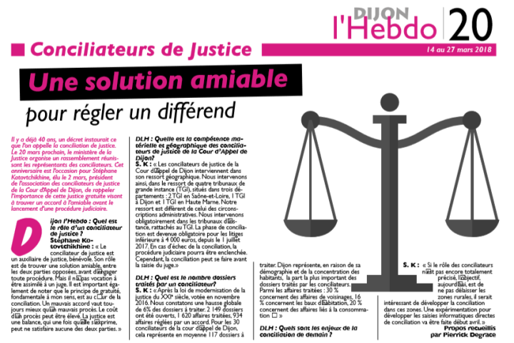 40 ans Dijon Hebdo 14 mars